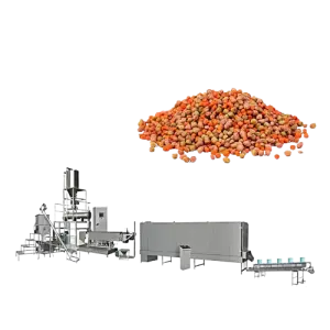Large Capacity Fish Feed Line Automatic Fish Feed Process Machine Fish Feed Extruder