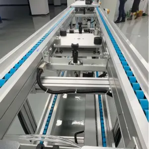 Double-speed Chain Conveyor for Lithium Battery Production in Pallet Conveying System