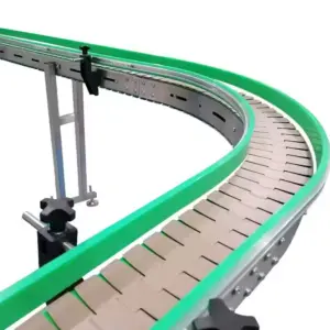 Heavy Duty Flat Top Chain Conveyor Automatic Conveyor System for Bottle Beverage Industry Slat Chain Conveyor Production Line