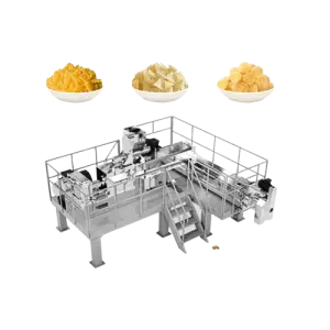 2D 3D Pellet Snack Fryer Equipment Plain Papad Pellet Snack Food Production Line