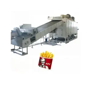 Fresh French Fries Production Line with Fryer for Frozen Food Preparation