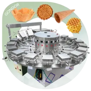 Stroopwafel Edible Tea Cup Commercial Icecream Wafer Egg Roll Rolled Sugar Waffle Ice Cream Cone Maker Make Machine
