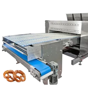 Smart Automated Mechanized Food Production Workshop Filling Pretzel Excruding Biscuit Machine