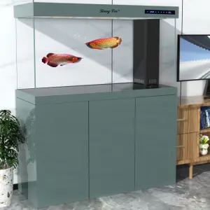 150-Gallon Vertical Fish Tank Rectangle Shape Betta Hatchery Breeding Tanks with Plant for Fish Breeding