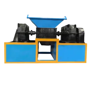 Heavy Duty Equipment Automatic Double Shaft Rebar Metal Copper Cable Wire Shredder Machine for Iron and Steel
