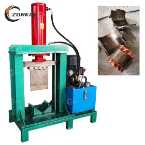 Motor Stator Pulling Machine Scrap Copper Wire Cable Recycling Machine
