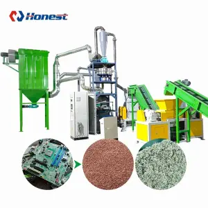 Recycled Computer Cellphone Electronic PCB Board Recycling Line E Waste Gold Recovery Machine