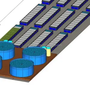 Customizable Aquaponics System for Fish Aquaponics Raft Bed Fish Aquaponics Tanks
