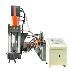 High Density Automatic Metal Briquetting Press Aluminum Recycling Machine for Scrap Aluminum Copper Shaving Compactor
