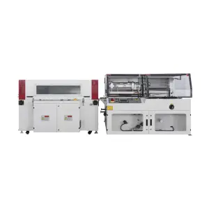 Automatic Film Vertical L bar Shrink Wrapping Machine Heat Tunnel Tube Wrap Packaging Machine