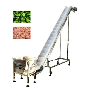 Z Type Climbing Conveyor Belt Inclined Belt Conveyor for Food & fruit