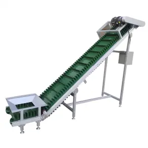 Automatic Z Type Belt Conveyor, Incline Bucket Elevator Lifting Belt Conveyor System Skirt Conveyor