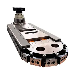 KNK Precision Link Type Indexing Chain Conveyor Manufacturers Circular Guide Rail for Automatic Assembly Line System