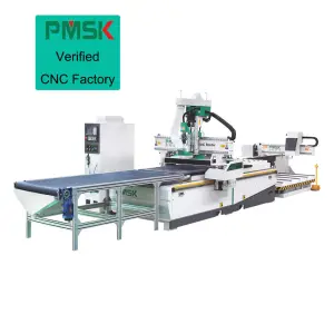 Kitchen Cabinet Door Making Machines Atc Cnc Router Machine 3 Axis Drilling Cnc Nesting Machining with Automatic Tool Changer