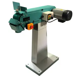 100mm*1500mm Metal Sanding Belt Machine Dual Speed Adjustable Height Drum Sander with Dust Collector Box