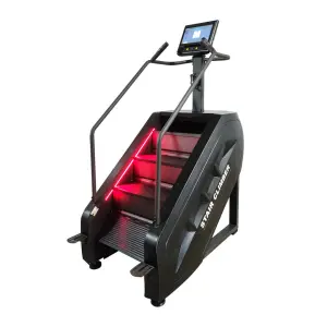 Cardio Gym Equipment Develop Touch Screen Stair Climber With Led Light Electric Stairmaster