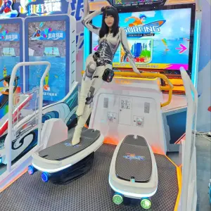 Amusement Parks Surfing Sport Simulator Equipment Immersive Surfing Sport Coin Operated Game Machines
