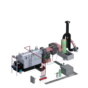 Full Automatic Control High Efficiency Low Pollution Combustion Safe Secure Biomass Fuel Steam Boiler