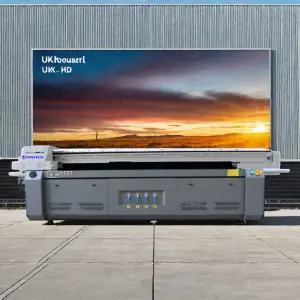 3220 Automatic Large Format UV Flatbed Printer Magnetic Levitation Rail Double Negative Pressure Ink System