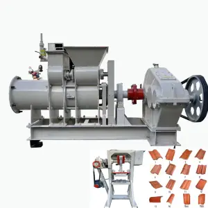 Customized Clay Brick and Tiles Making Machine Clay Earth Soil Mud Ceramic Wall Brick Tile Press Making Machine for Roofing
