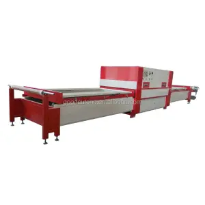 Woodworking Door Vacuum Membrane Press Machine with PVC Film for Wooden Door Processing From