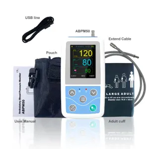 ABPM50 Portable Handheld 24 Hour Holter Blood Pressure Monitor Bt