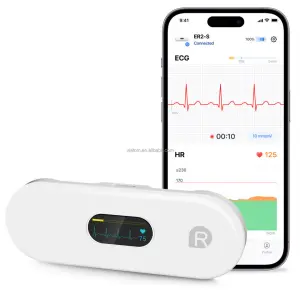 Pocket ECG Monitor Ai Analysis Unlimited Storage and Share Report Wireless ECG Holter Monitor EKG