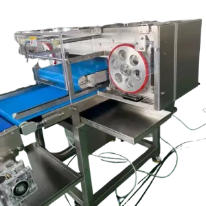 Automatic Quick Frozen Food Burger Cutting Machine Cutter Packing Machinery for Bread Bun Hamburger