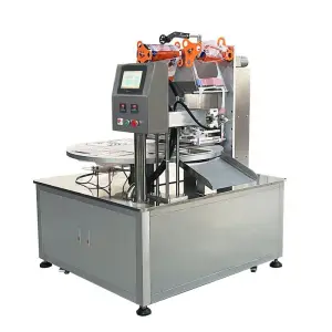 Fully Automatic Rotary Automatic Pre-cooked Food Takeaway Plastic Box Continuous Sealing Packaging Machine Heat Sealing Machine