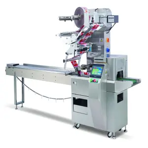 Biscuit Cracker Cookie Small Cake Food Full Servo Automatic Flow Packing Packaging Wrapping Machine