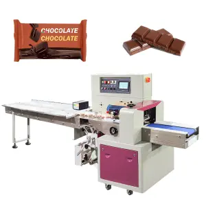 Automatic Horizontal Chocolate Tablets Packing Machine Chocolate Energy bar Packaging Machine for Small Business