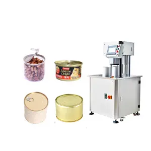 Low Semi Automatic Metal Vacuum Tuna Tin Can Sealer Machine