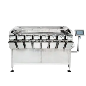 Standard 8 Head Linear Weigher Multi-function Packaging Machine for Weighing 10-40 mm Fruits Materials
