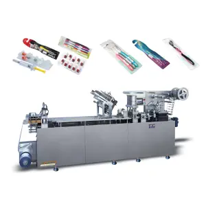 Motor-Powered PVC PET PS Blister Packing Machine for Toothbrush and Paper Card Packaging Hand-Feeding Design