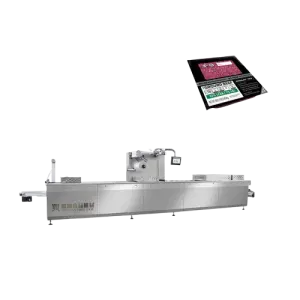 Electric Automatic Rigid Box MAP Thermoforming Vacuum Packaging Machine for Commodity Chemical Foil Can Bag Pouch