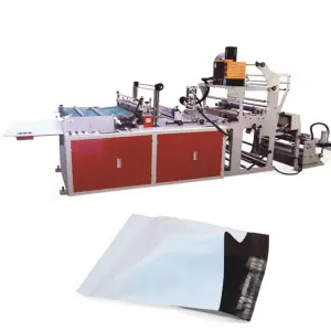 High Speed 220pcs/min Full Automatic Courier Bag Making Machine with Self-adhesive Strip for DHL TNT UPS