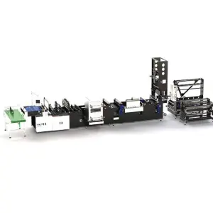 HP-SF Hanplas Eco Friendly Biodegradable Duty Free Courier Bag Making Machine With Outer Pocket