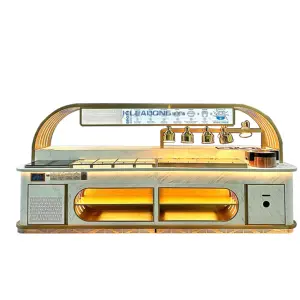 304 Stainless Steel LED Light Buffet Station and Banquet Counter Combination for Hotel and Restaurant