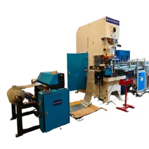 Takeaway Fast Food Lunch Box Automatic Production Foil Line Aluminum Silver Foil Plates Container Making Machine