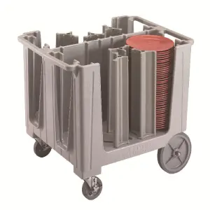 Adjustable Disc Storage Truck Large Capacity Multi-Size Plastic Disc Holder for CAMBRO Electric Power Hotel Restaurant