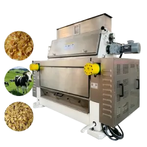 100ton/day Corn Flaker Machine Fully Enclosed Corn Flaking Mill Machine Animal Feed Steam Corn Flaker