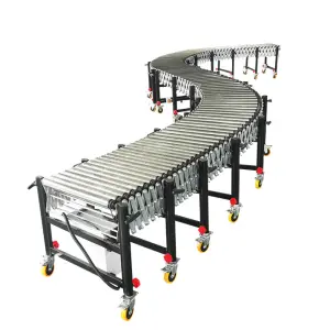 Flexible Telescopic Motorized Roller Conveyor