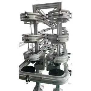 Flexible Spiral Buffer Conveyor for Food & Beverage Plant Product Line