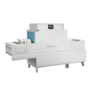 Industrial Kitchen Dishwasher Stainless Steel Large Conveyor Dish Washing Machine for Hotels