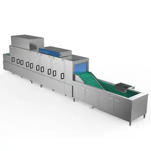 Commercial Freestanding Conveyor Dishwasher Large Capacity for Hotel Restaurant Canteen Use