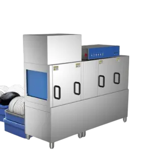 Electric Commercial Kitchen Equipment Restaurant Automatic Basket System Hotel Dishwasher Tunnel Conveyor Type for Restaurants
