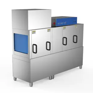 Commercial Tunnel Dishwasher Automatic Conveyor Stainless Steel Housing for School Restaurant Hotel Kitchen Electric