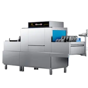 Commercial Industrial Dishwasher with Easy Operation Belt Conveyor Automatic Kitchen Machine