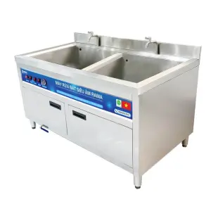 Industrial Ultrasonic Dishwasher Rama RB1500S for Restaurants and Eateries, 1.5kW Power, 248L Capacity