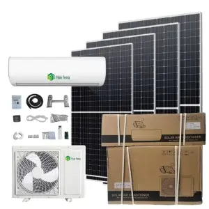 12k Hybrid AC DC Solar Powered Split Air Conditioner Hybrid Ac Units Solar Powered Air Conditioner Solar Air Conditioner